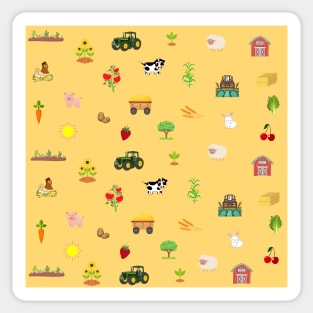 Farm pattern Sticker